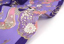 將圖片載入圖庫檢視器 Women's Easy Yukata / Kimono Robe : Japanese Traditional Clothes - "GEISHA" Beauty on Stripe Purple