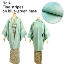 將圖片載入圖庫檢視器 Awase long Haori coat with same cloth haori cord, women, Geometric