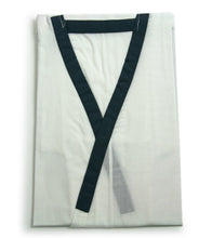 將圖片載入圖庫檢視器 Men's Kimono Underwear Tops Hadagi for Japanese Traditional Kimono/Yukata - White Gray Piping