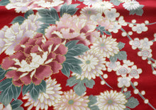 將圖片載入圖庫檢視器 Girl's Easy Yukata / Kimono Robe : Japanese Traditional Clothes - Princess & Peony Red