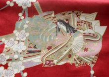 將圖片載入圖庫檢視器 Girl's Easy Yukata / Kimono Robe : Japanese Traditional Clothes - Princess & Peony Red