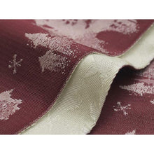 將圖片載入圖庫檢視器 Ladies' Hanhaba-Obi for Japanese Traditional Kimono - Reversible Long Deep Red Castle Horse