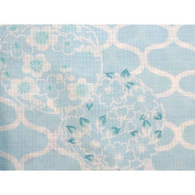 画像をギャラリービューアに読み込む, Ladies' Cotton Yukata: Japanese Traditional Clothes - Light Blue Mesh Floral SANKATSU