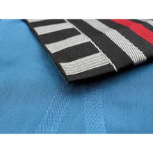 將圖片載入圖庫檢視器 Ladies' Hanhaba-Obi for Japanese Traditional Kimono - Reversible Gray Silver Red Stripe