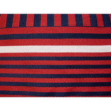 將圖片載入圖庫檢視器 Ladies' Hanhaba-Obi for Japanese Traditional Kimono - Reversible Red Orange Pink Stripe