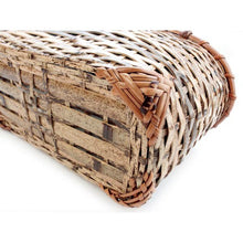 將圖片載入圖庫檢視器 Bamboo Basket Drawstring Bag - Gozame Knitting Blue