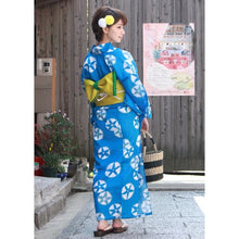 画像をギャラリービューアに読み込む, Ladies' Cotton Yukata : Japanese Traditional Clothes - Blue Morning Glory