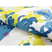 画像をギャラリービューアに読み込む, Ladies' CEOα Yukata : Japanese Traditional Clothes - White x Yellow Green