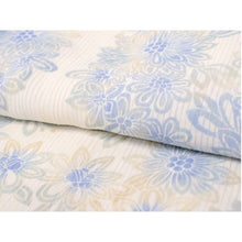Load image into Gallery viewer, Ladies' Summer Kimono - Unlined White Blue Yellow Misuzu Uta