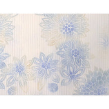Load image into Gallery viewer, Ladies' Summer Kimono - Unlined White Blue Yellow Misuzu Uta