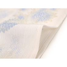 Load image into Gallery viewer, Ladies' Summer Kimono - Unlined White Blue Yellow Misuzu Uta