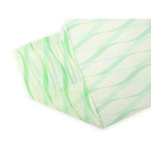 画像をギャラリービューアに読み込む, Ladies' Nagoya Obi for Japanese Traditional Kimono- Cream Yellow Green Curve Lines