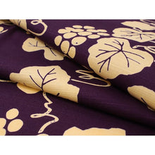 將圖片載入圖庫檢視器 Furoshiki Reusable Bag Large 105 cm Purple Grape Green