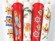 画像をギャラリービューアに読み込む, The Art of Japanese Warousoku(Candlelight), Lucky Treasures Motif, Set of 5 – Traditional Japanese Candle Art for Decoration