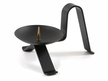 將圖片載入圖庫檢視器 Black Iron Candle Holder – Slim Wick Design