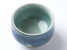 Load image into Gallery viewer, Kyoto Kiyomizu Ware Sake Cup - Celadon Arabesque