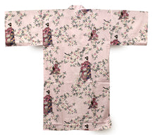 將圖片載入圖庫檢視器 Women's Happi Coat: Kimono Robe - Lovely "Maiko" Pink