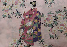 將圖片載入圖庫檢視器 Women's Happi Coat: Kimono Robe - Lovely "Maiko" Pink