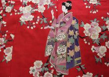 將圖片載入圖庫檢視器 Women's Happi Coat: Kimono Robe - Lovely "Maiko" Red