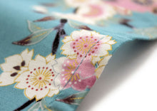 將圖片載入圖庫檢視器 Women's Happi Coat: Kimono Robe - Lovely "Maiko" Turquois