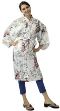 將圖片載入圖庫檢視器 Women's Happi Coat: Kimono Robe - Lovely "Maiko" White