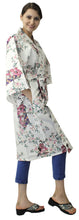 將圖片載入圖庫檢視器 Women's Happi Coat: Kimono Robe - Lovely "Maiko" White