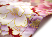 將圖片載入圖庫檢視器 Women's Happi Coat: Kimono Robe - Flowers in Bloom Red