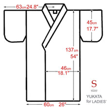 將圖片載入圖庫檢視器 Women's Easy Yukata / Kimono Robe : Japanese Traditional Clothes - "GEISHA" Beauty on Stripe Pink