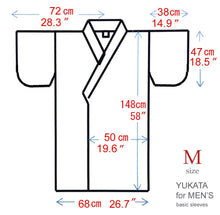 將圖片載入圖庫檢視器 Men's Easy Yukata / Kimono Robe : Japanese Traditional Clothes - Robe Koi Fish Navy