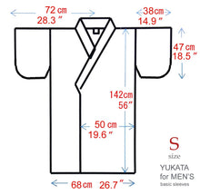 將圖片載入圖庫檢視器 Men's Easy Yukata / Kimono Robe : Japanese Traditional Clothes - Robe Diamond Pattern