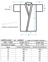 將圖片載入圖庫檢視器 Women's Happi Coat: Kimono Robe - Flying Crane & Peony Blue