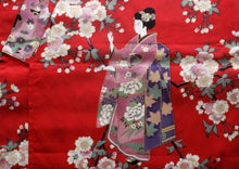 Load image into Gallery viewer, Girl's Easy Yukata / Kimono Robe : Japanese Traditional Clothes - Lovely "Maiko" Red