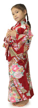 將圖片載入圖庫檢視器 Girl's Easy Yukata / Kimono Robe : Japanese Traditional Clothes - Little Doll Red