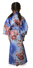 將圖片載入圖庫檢視器 Girl's Easy Yukata / Kimono Robe : Japanese Traditional Clothes - Dolls in Color Gradation Blue