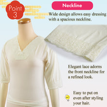 画像をギャラリービューアに読み込む, Thermal Kimono innerwear for Women – Stretch Lace Collar, Winter Japanese Underment
