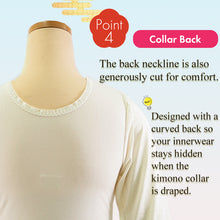 画像をギャラリービューアに読み込む, Thermal Kimono innerwear for Women – Stretch Lace Collar, Winter Japanese Underment
