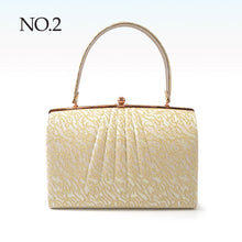 画像をギャラリービューアに読み込む, Robe décolletée Formal Kimono Bag &amp; Zori Set【Gold】 – Gold Aurora Brocade Evening-Wear Accessories for Kimono / Japanese Formal Wear / for TEA ceremony
