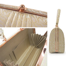 画像をギャラリービューアに読み込む, Robe décolletée Formal Kimono Bag &amp; Zori Set【Gold】 – Gold Aurora Brocade Evening-Wear Accessories for Kimono / Japanese Formal Wear / for TEA ceremony
