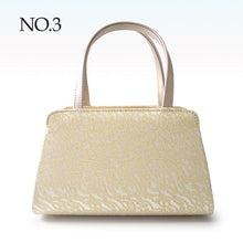 画像をギャラリービューアに読み込む, Robe décolletée Formal Kimono Bag &amp; Zori Set【Gold】 – Gold Aurora Brocade Evening-Wear Accessories for Kimono / Japanese Formal Wear / for TEA ceremony
