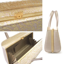 画像をギャラリービューアに読み込む, Robe décolletée Formal Kimono Bag &amp; Zori Set【Gold】 – Gold Aurora Brocade Evening-Wear Accessories for Kimono / Japanese Formal Wear / for TEA ceremony
