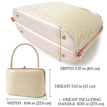 画像をギャラリービューアに読み込む, Robe décolletée Formal Kimono Bag &amp; Zori Set【Gold】 – Gold Aurora Brocade Evening-Wear Accessories for Kimono / Japanese Formal Wear / for TEA ceremony
