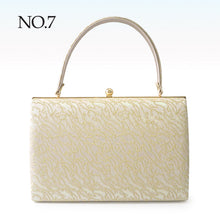 画像をギャラリービューアに読み込む, Robe décolletée Formal Kimono Bag &amp; Zori Set【Gold】 – Gold Aurora Brocade Evening-Wear Accessories for Kimono / Japanese Formal Wear / for TEA ceremony
