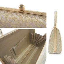 画像をギャラリービューアに読み込む, Robe décolletée Formal Kimono Bag &amp; Zori Set【Gold】 – Gold Aurora Brocade Evening-Wear Accessories for Kimono / Japanese Formal Wear / for TEA ceremony
