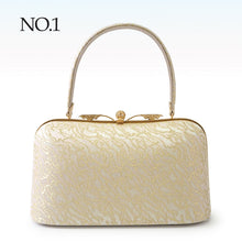 画像をギャラリービューアに読み込む, Robe décolletée Formal Kimono Bag &amp; Zori Set【Gold】 – Gold Aurora Brocade Evening-Wear Accessories for Kimono / Japanese Formal Wear / for TEA ceremony
