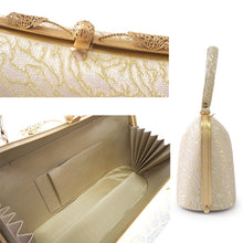 画像をギャラリービューアに読み込む, Robe décolletée Formal Kimono Bag &amp; Zori Set【Gold】 – Gold Aurora Brocade Evening-Wear Accessories for Kimono / Japanese Formal Wear / for TEA ceremony

