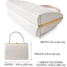 画像をギャラリービューアに読み込む, Robe décolletée Formal Kimono Bag &amp; Zori Set【Silver】 – Silver Aurora Brocade Evening-Wear Accessories for Kimono / Japanese Formal Wear / for TEA ceremony
