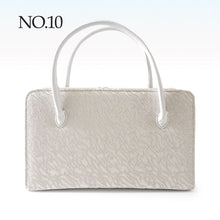 画像をギャラリービューアに読み込む, Robe décolletée Formal Kimono Bag &amp; Zori Set【Silver】 – Silver Aurora Brocade Evening-Wear Accessories for Kimono / Japanese Formal Wear / for TEA ceremony
