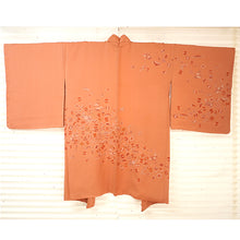 將圖片載入圖庫檢視器 Vintage Haori Kimono Jacket Silk, Dusty Pink base, Lucky Treasure Symbols
