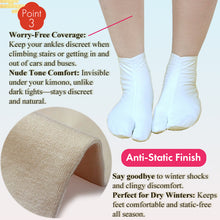 画像をギャラリービューアに読み込む, Ultra-Warm Tabi Inner Socks（Long） for Kimono &amp; Winter Wear – Soft Thermo Heat-Generating Fabric, Stretch Fit, unisex, Available in M &amp; L Sizes

