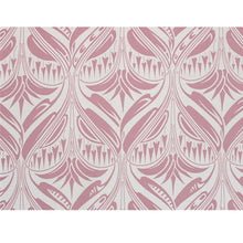 画像をギャラリービューアに読み込む, Washable Japanese Kimono Fabric Bolt – Light Gray Art Nouveau Geometric Design in Dusty Mauve – 13-Yard Polyester for Custom Kimono &amp; Sewing
